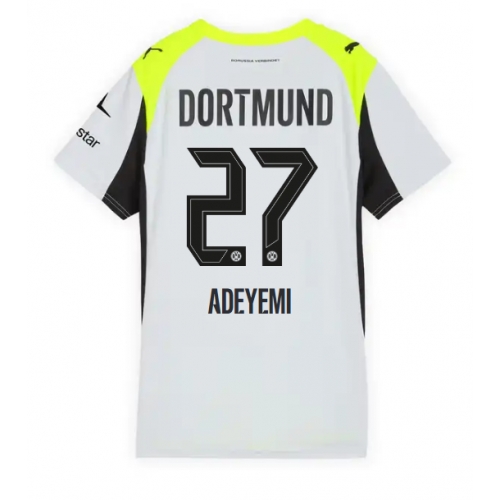 Billige Fotballdrakt Borussia Dortmund Karim Adeyemi #27 Replika Bortedrakt Dame 2025-26 Kortermet Billige Fotballdrakt Borussia Dortmund Karim Adeyemi #27 Replika Bortedrakt Dame 2025-26 Kortermet